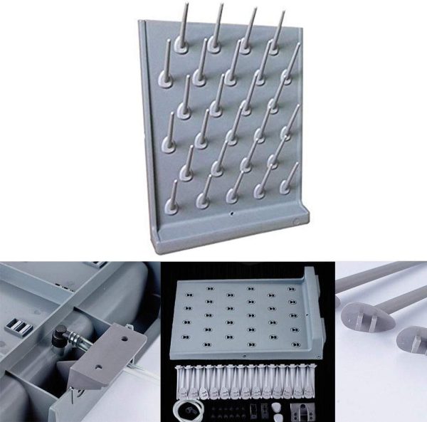 Heytaful Lab Drying Racks Pegboard Bench-top Wall-Mount Laboratory Glassware Cleaning Equipment (27 Grey) - Image 3