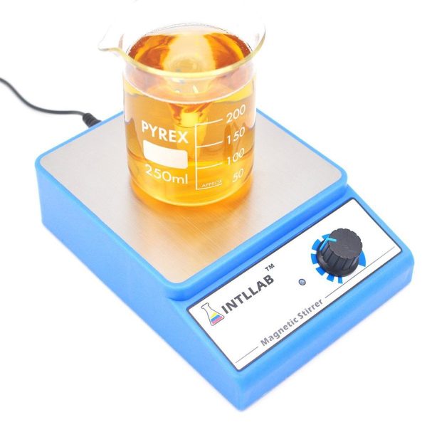 INTLLAB Magnetic Stirrer Stainless Steel Magnetic Mixer with stir bar (No Heating) Max Stirring Capacity: 3000ml - Image 3