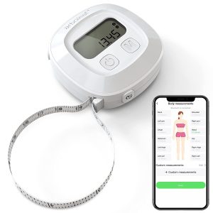 arboleaf Smart Tape Measure Body with App, Bluetooth Measuring Tape for Body Measurements, Locking Mechanism, Retractable, Body Measuring Tape for Weight Loss, Measure Circumference Length, 60inch