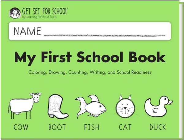 Learning Without Tears - My First School Book Student Workbook, Current Edition - Get Set for School Series - Pre-K Writing Book - Social-Emotional, Pre-Writing Skills - for School or Home Use