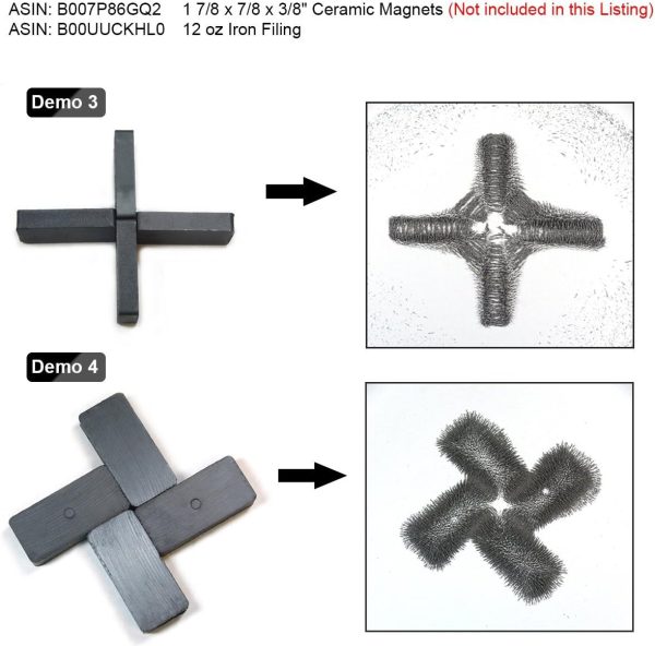 12 oz Fine Iron Filings Magnetic Iron Powder for Magnet Education and School Projects - Discover The World Of Magnetics & See Magnetic Lines Of This Unseen Force & More (One Pack) - Image 6