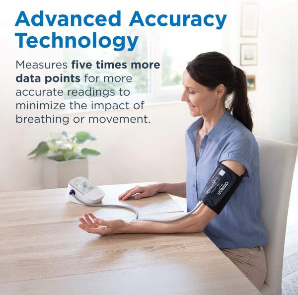 OMRON Silver Blood Pressure Monitor, Upper Arm Cuff, Digital Bluetooth Blood Pressure Machine, Stores Up To 80 Readings - Image 4