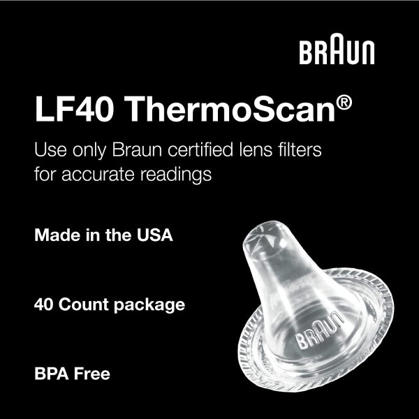 Braun ThermoScan Lens Filters for Ear Thermometer, Disposable Covers LF40US01 (40 Count) - Image 2