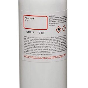 Anhydrous Acetone, 12oz - ACS Grade - 100% Acetone - Pure Acetone - The Curated Chemical Collection