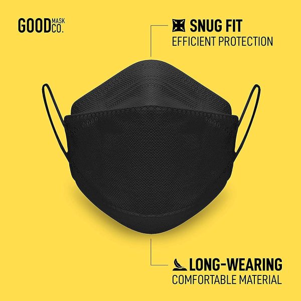 Good Mask Co. Good Comfort KN95 Face Mask, Disposable KN95 Face Mask, Folding, Comfortable Face Masks, Bulk Face Masks - Image 2