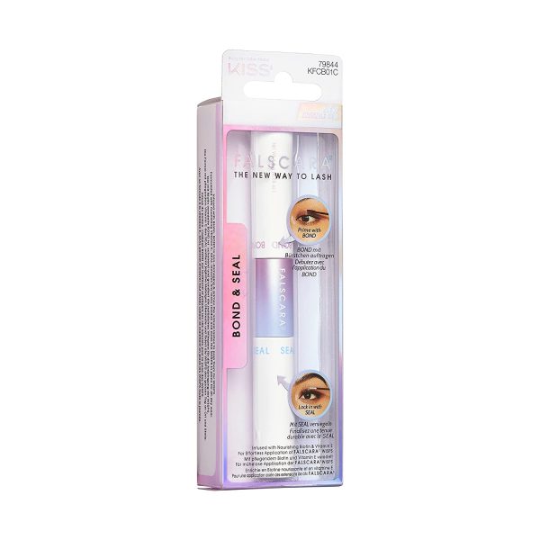 KISS Falscara DIY Eyelash Extension Bond & Seal Infused with Biotin & Vitamin E – Strong Gentle Comfortable Lash Adhesive for All Day Wear For Use With Falscara Lash Wisps, Remover, and Applicator - Image 6