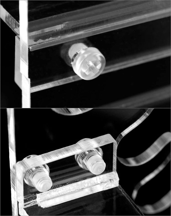QWORK Pipette Holder Lab Pipet Rack with 1.5 cm Hole Diameter, Organic Glass Trapezoid Pipette Holder - Image 5
