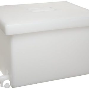 SP Bel-Art Heavy Duty Polyethylene Rectangular Tank with Top Flanges and Faucet; 15.25 x 12 x 19 in. (H34095-0000)