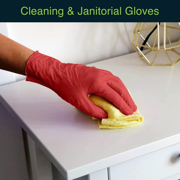 Light Burgundy Nitrile Disposable Gloves - 200 Count - 3 Mil Nitrile Gloves Small - Powder and Latex Free Rubber Gloves - Surgical Medical Exam Gloves - Food Safe Cooking Gloves - Image 4