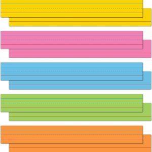 Astrobrights Colored Sentence Strips, 3" x 24", 65 lb/176 gsm, 5-Color Assortment, 100 Count (91992)