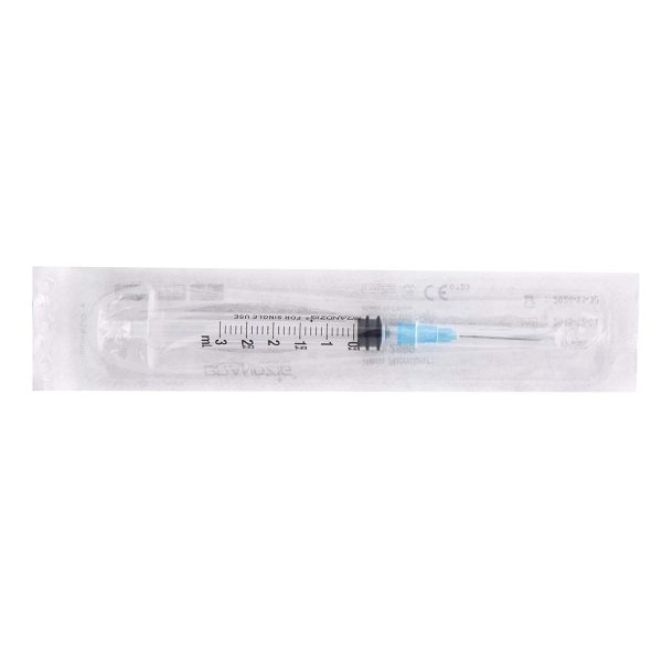 Brandzig 3ml Syringe with Needle - 23G, 1" Needle (100-Pack)… - Image 4