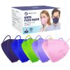 KN95 Face Masks 20Pack Multi-Color 5-Layer Adult Disposable KN95 Mask Gb2626-2019 Standard Filtration Efficiency>95% Dust Protection PM2.5 Individual Packaging