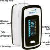 Innovo Deluxe iP900AP Fingertip Pulse Oximeter with Plethysmograph and Perfusion Index (Off-White with Black) - Image 2