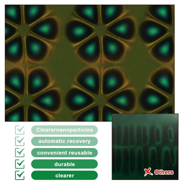 4 x 4 Inch Magnetic Field Viewing Film, Magnetic Field Viewer, Magnetic Flux Display, Magnet Pattern Detector, See Magnetic Field for Scientific Project - Image 3