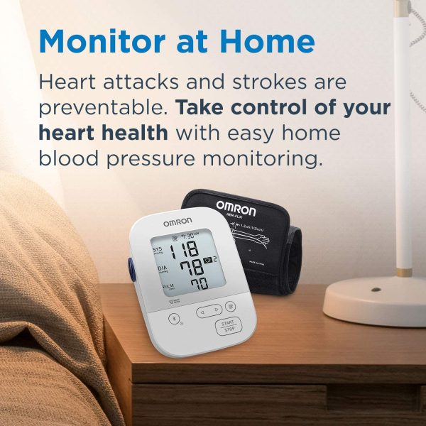 OMRON Silver Blood Pressure Monitor, Upper Arm Cuff, Digital Bluetooth Blood Pressure Machine, Stores Up To 80 Readings - Image 6