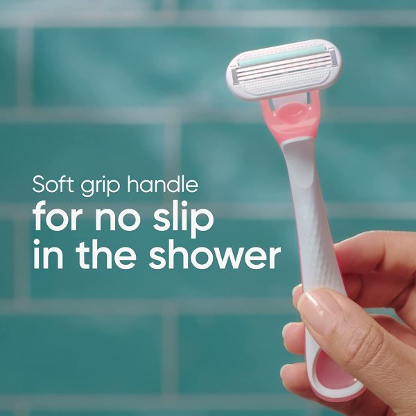 Gillette Venus Sensitive Women's Disposable Razors - Single Package of 3 Razors (Packaging May Vary) - Image 4