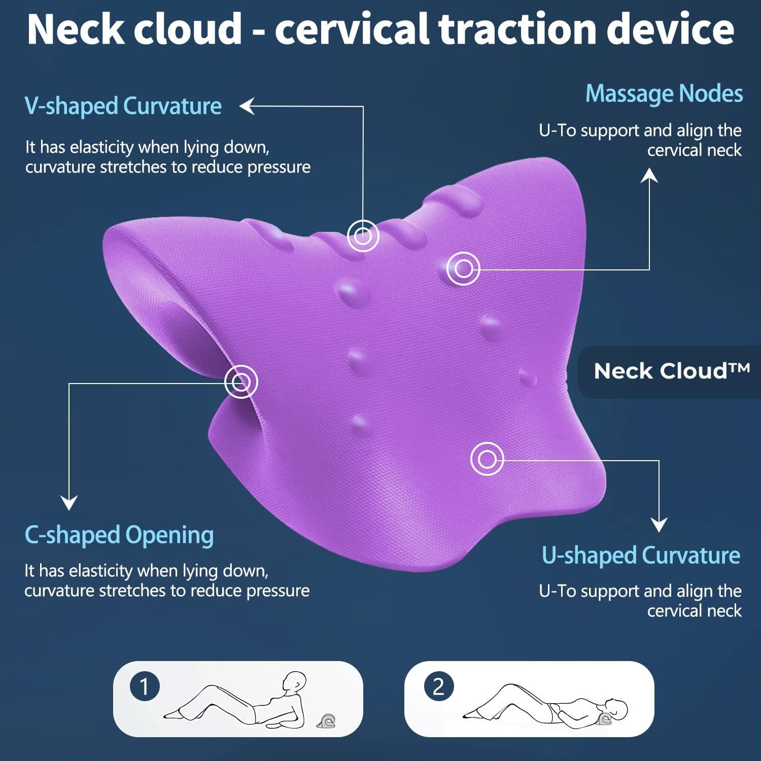 Neck Cloud - Cervical Traction Device, Neck Cloud for Hump