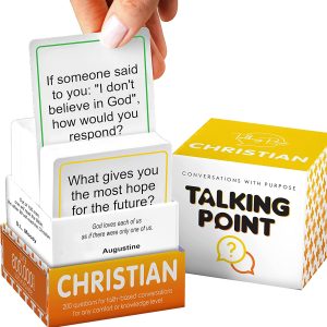 200 Christian Question Cards for Inspirational Conversations - Explore Your Faith and Have Fun on Family Game Night, Bible Study or Youth Groups - Perfect Couples Religious Gifts for Women or Men