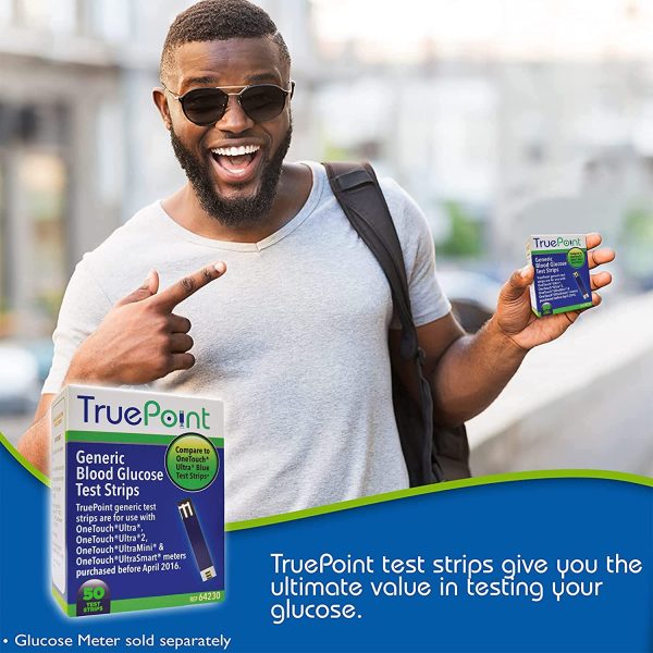 TruePoint Generic Test Strips 50 Count for Use with OneTouch Ultra, Ultra2, and UltraMini & UltraSmart Meters All Purchased Before April 2016 - Image 6