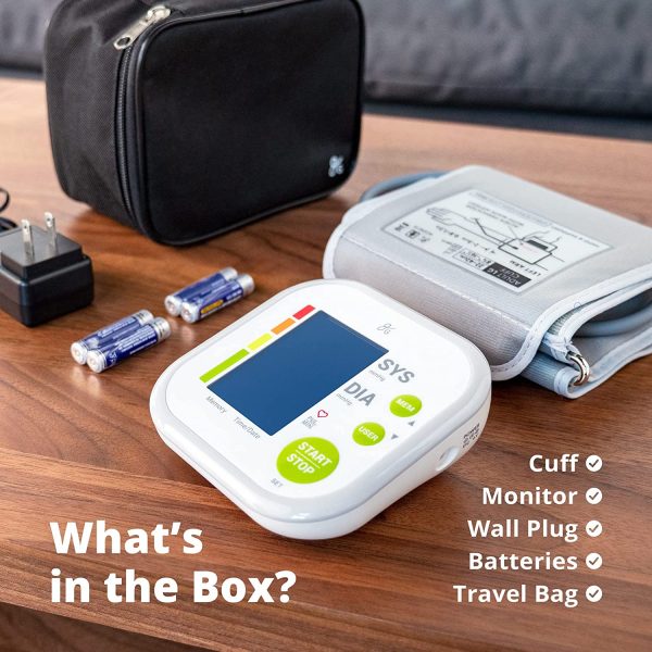 Greater Goods Blood Pressure Monitor Kit for Home Use, Automatic Arm Cuff BP Machine, Adjustable Blood Pressure Cuff for Accurate Systolic, Diastolic Blood Pressure & Heart Rate Readings - Image 2