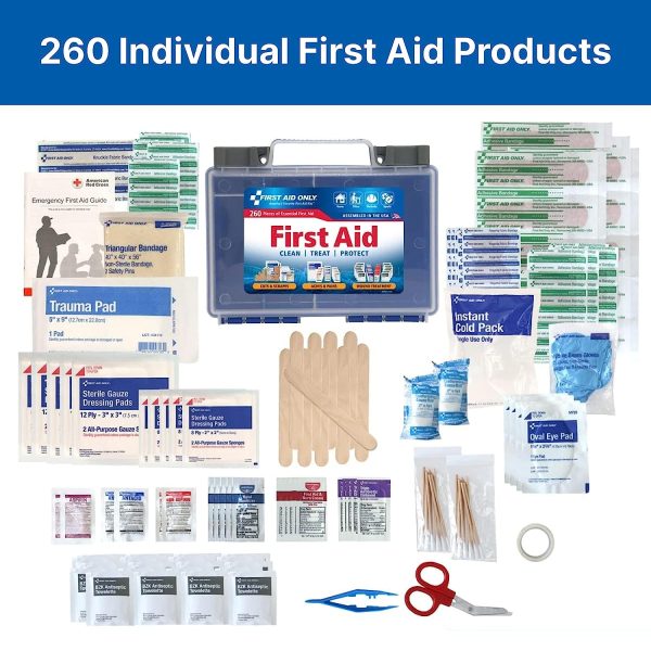 First Aid Only 260 Piece All-Purpose First Aid Kit, OSHA Compliant - Image 3