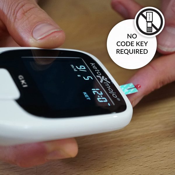 KETO-MOJO Test Strip Combo Pack for Use ONLY with The New GK+ Meter | 60 Blood Glucose + 60 Blood Ketone (120ct) - Image 4