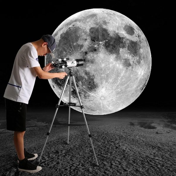 Gskyer Telescope, 70mm Aperture 400mm AZ Mount Astronomical Refracting Telescope for Kids Beginners - Travel Telescope with Carry Bag, Phone Adapter and Wireless Remote - Image 6