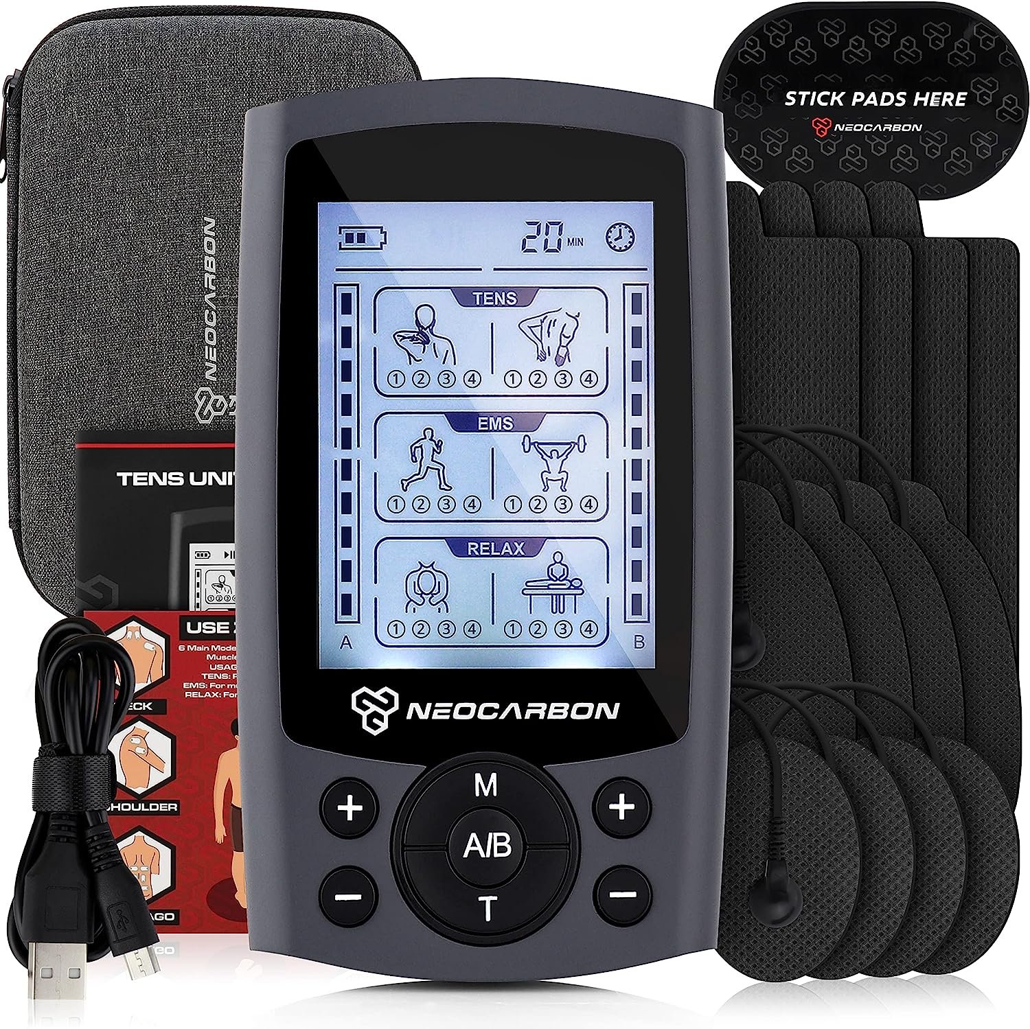 TENS Unit Muscle Stimulator, Electronic PMS Pulse Massager Machine for Shock  Physical Therapy, Back Pain Relief, Sciatica and Shoulder Recovery Best  Price, Specs