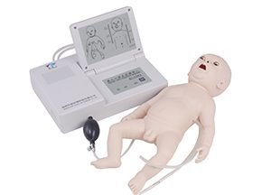 Infant CPR manikin with LED lights monitor