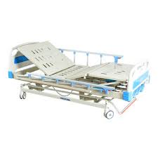 CRANK MANUAL BED WITH OVER HEAD TABLE