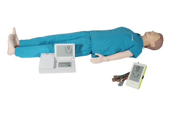 Full body CPR manikin with smart monitor