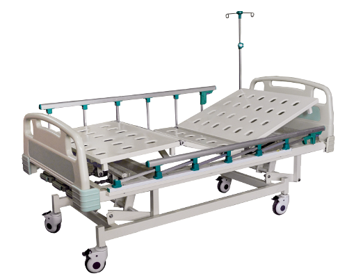 CRANK MANUAL BED WITH OVER HEAD TABLE