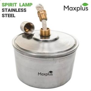 Max Plus | SPIRIT LAMP | Standard | Stainless Steel | High Gloss Finish | Laboratory Bunsen Burner