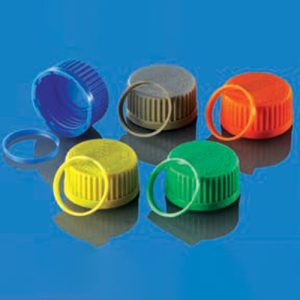 Borosil 1503C06 CAP-GL25 WITH POURING RING BLUE COLOUR