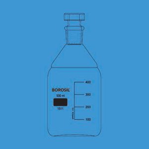 Borosil 1511024 Reagent with hollow stopper Quartz