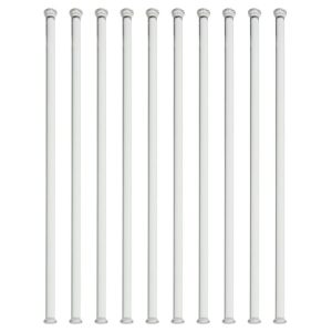 10PK Glass Stirring Rods, 11.8" - Dual Button Ends, 6mm Diameter - Excellent for Laboratory or Home Use - Borosilicate 3.3 Glass - Eisco Labs