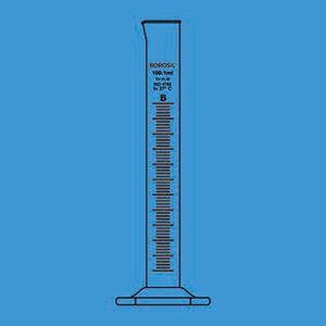 Borosil 3028024 Quartz Measuring Cylinder With Spout, Class B