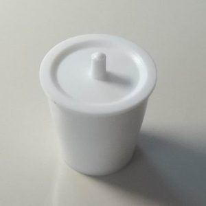 50 Ml PTFE Teflon Beaker, Crucible, Cup, with Cover Lid, for Chemistry & Biology lab