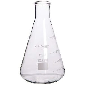 Cole-Parmer Erlenmeyer Flask, Glass, 6000 mL; 1/PK