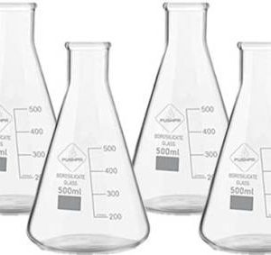 Pushpa Erlenmeyer Flask  (2000 ml, Pack of 4)