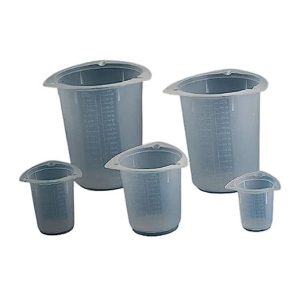 Dyn-A-Med 80092 Polypropylene Tri-Pour Disposable Beaker, 50mL Capacity (Case of 100)