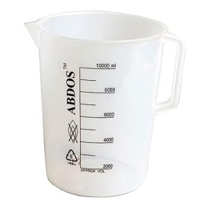 United Scientific P50808 Polypropylene Pitchers with Printed Graduations, 10000ml Capacity