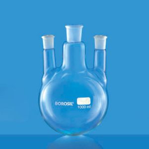 Borosil 4384D21 FLASK RB 1 CN 24/29 & 2 PSN 19/26 I/C JT