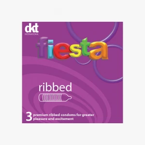 Fiesta Ribbed Condom(1 pack)