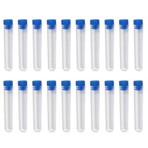 20 Pcs Lab Hard Plastic Test Tube Laboratory Supplie for Scientific Laboratory