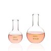 ULAB Boiling Flask of Flat Bottom Set, 2 Sizes 250ml 500ml, Borosilicate 3.3 Glass Material, UBF1007