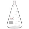 StonyLab Glass 24/40 Erlenmeyer Flask, Borosilicate Glass Heavy Wall Flask with 24/40 Standard Taper Outer Joint, 2 L