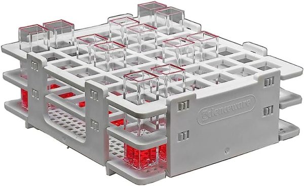 SP Bel-Art No-Wire Cuvette Rack; For 10mm Cuvettes, 42 Places (F18520-0000)