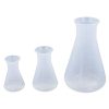 DGQ 50ML+100ML+500ML Erlenmeyer Flasks Plastic Erlenmeyer Flask 3 Sizes