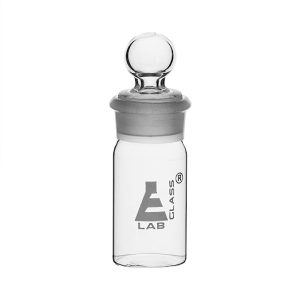 Weighing Bottle, Tall Form, 25ml Capacity, Borosilicate Glass with Interchangeable Ground Stopper - Eisco Labs